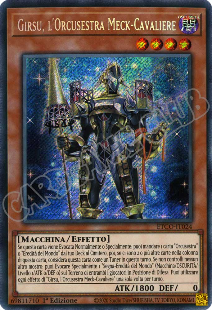 ETCO-IT024 Girsu, L'Orusestra Meck-Cavaliere rara segreta 1a Edizione (IT) -NEAR MINT-