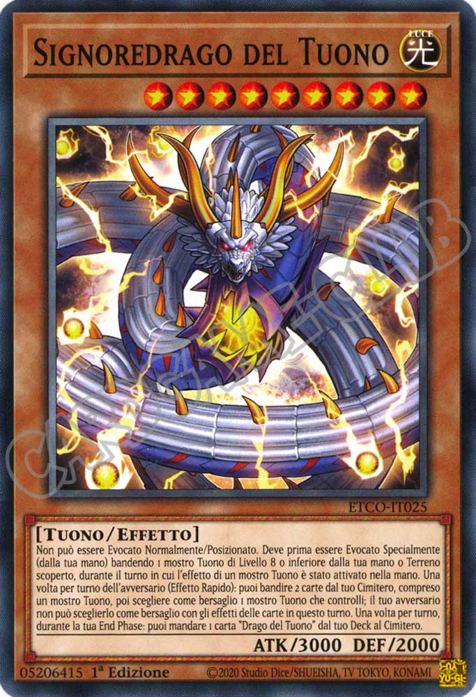 ETCO-IT025 Signoredrago del Tuono comune 1a Edizione (IT) -NEAR MINT-