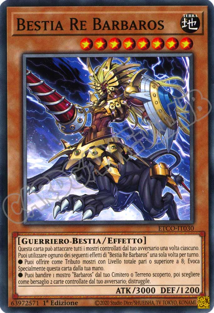 ETCO-IT030 Bestia Re Barbaros comune 1a Edizione (IT) -NEAR MINT-