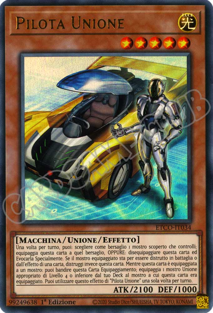 ETCO-IT034 Pilota Unione ultra rara 1a Edizione (IT) -NEAR MINT-