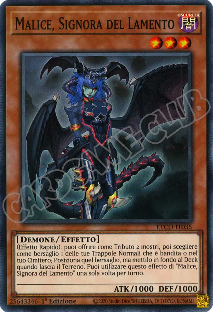 ETCO-IT035 Malice, Signora del Lamento super rara 1a Edizione (IT) -NEAR MINT-