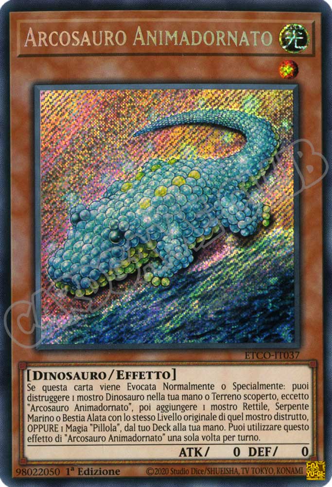 ETCO-IT037 Arcosauro Animadornato rara segreta 1a Edizione (IT) -NEAR MINT-