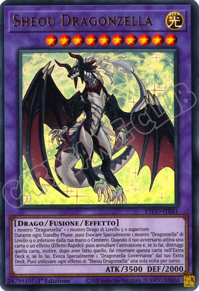 ETCO-IT041 Sheou Dragonzella ultra rara 1a Edizione (IT) -NEAR MINT-