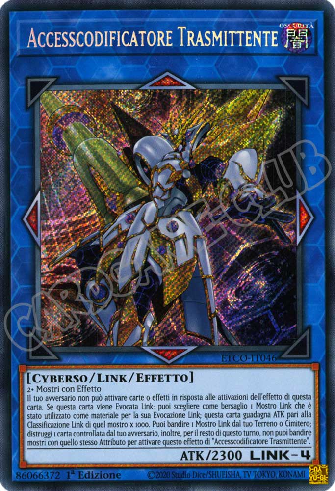 ETCO-IT046 Accesscodificatore Trasmittente rara segreta 1a Edizione (IT) -NEAR MINT-