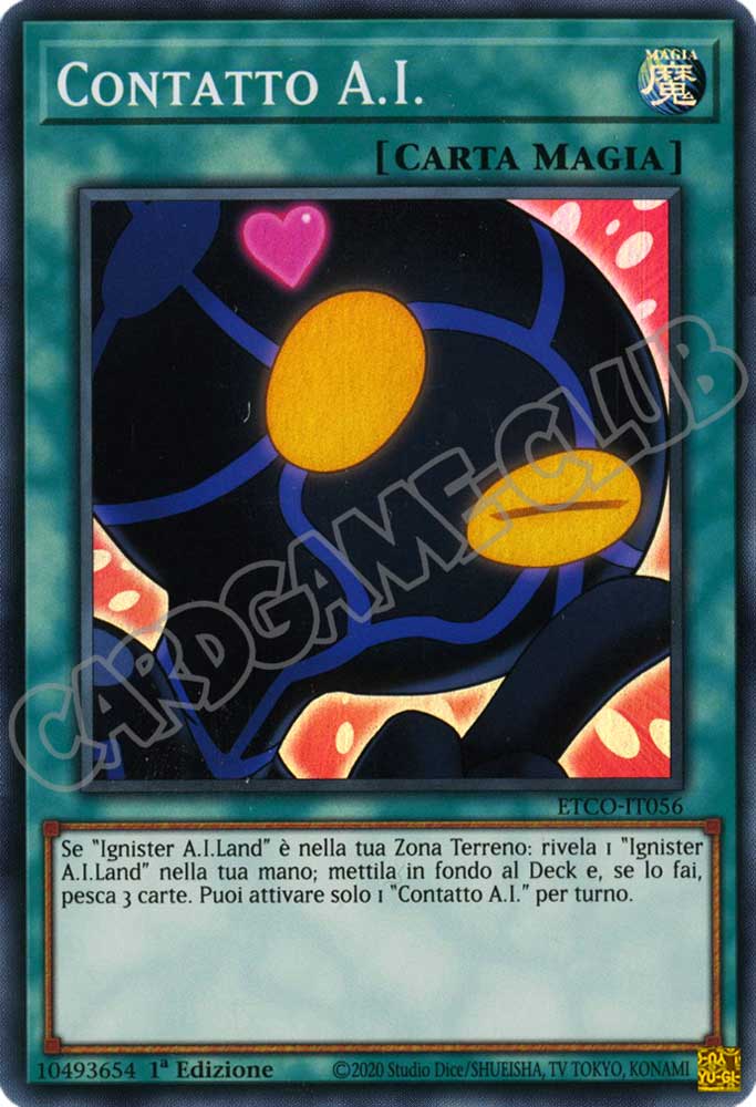 ETCO-IT056 Contatto A.I. super rara 1a Edizione (IT) -NEAR MINT-