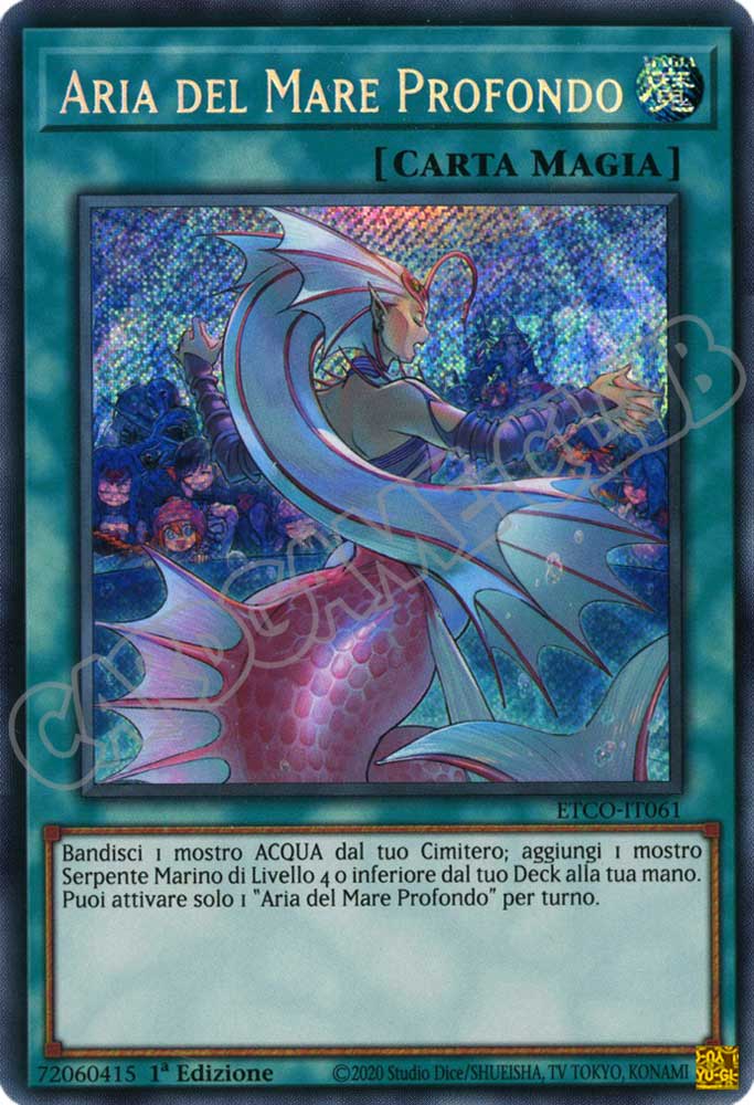 ETCO-IT061 Aria del Mare Profondo rara segreta 1a Edizione (IT) -NEAR MINT-