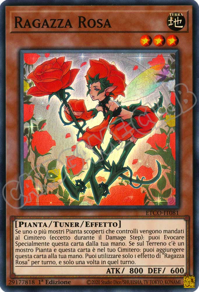 ETCO-IT081 Ragazza Rosa super rara 1a Edizione (IT) -NEAR MINT-