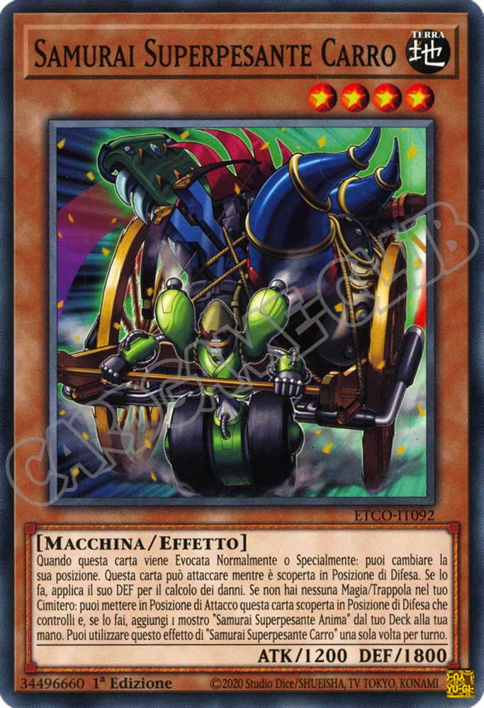 ETCO-IT092 Samurai Superpesante Carro comune 1a Edizione (IT) -NEAR MINT-