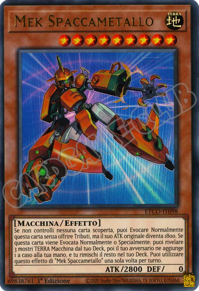 ETCO-IT098 Mek Spaccametallo ultra rara 1a Edizione (IT) -NEAR MINT-