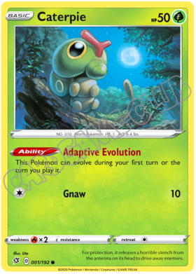001 / 192 Caterpie comune normale (EN)