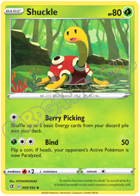 005 / 192 Shuckle non comune normale (EN)