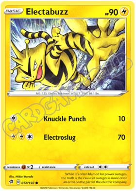 058 / 192 Electabuzz comune normale (EN)