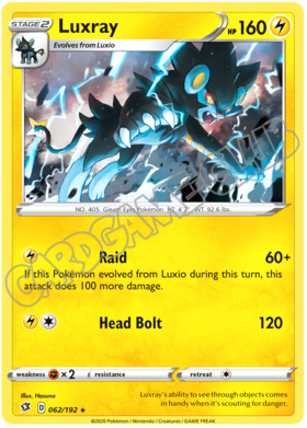 062 / 192 Luxray rara foil (EN)