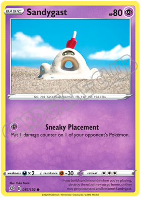 081 / 192 Sandygast comune normale (EN)