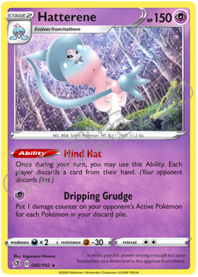 085 / 192 Hatterene rara foil (EN)