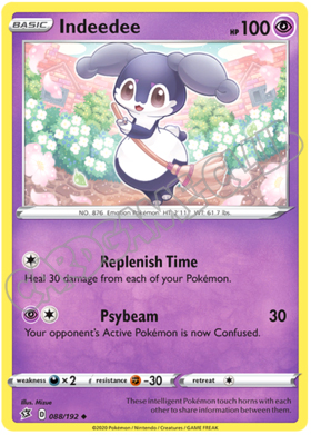 088 / 192 Indeedee non comune normale (EN)