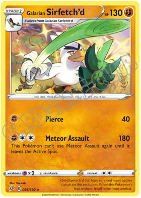 095 / 192 Galarian Sirfetch'd rara foil (EN)