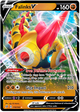 110 / 192 Falinks V rara V foil (EN)