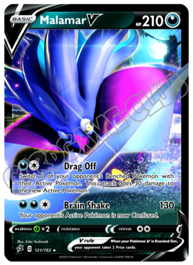 121 / 192 Malamar V rara V foil (EN)