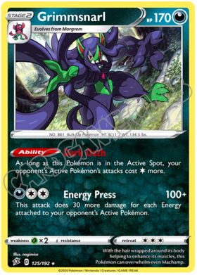 125 / 192 Grimmsnarl rara foil (EN)