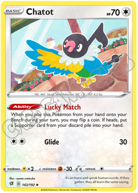 142 / 192 Chatot non comune normale (EN)