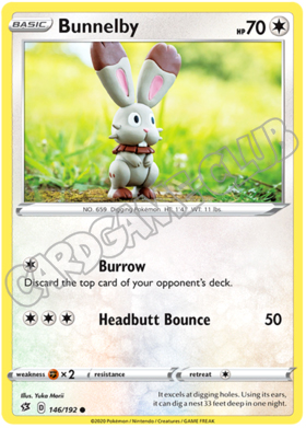 146 / 192 Bunnelby comune normale (EN)