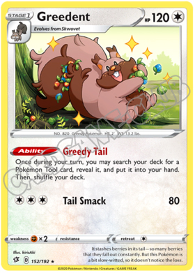 152 / 192 Greedent rara normale (EN)
