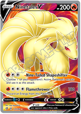 177 / 192 Ninetales V ultra rara foil (EN)