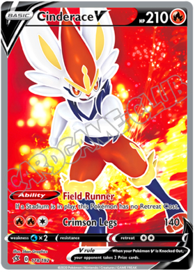 178 / 192 Cinderace V ultra rara foil (EN)
