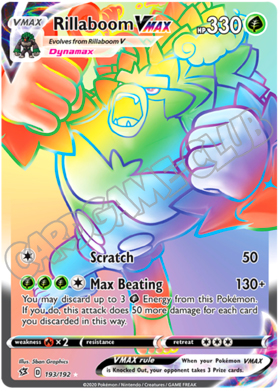 193 / 192 Rillaboom VMAX rara VMAX foil (EN)