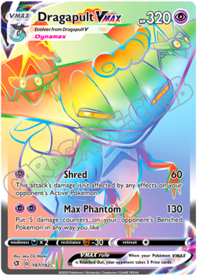 197 / 192 Dragapult VMAX rara VMAX foil (EN)