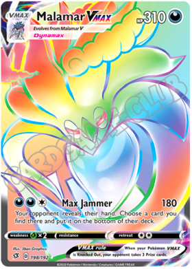 198 / 192 Malamar VMAX rara VMAX foil (EN)
