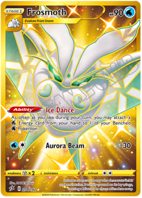 204 / 192 Frosmoth rara segreta foil (EN)