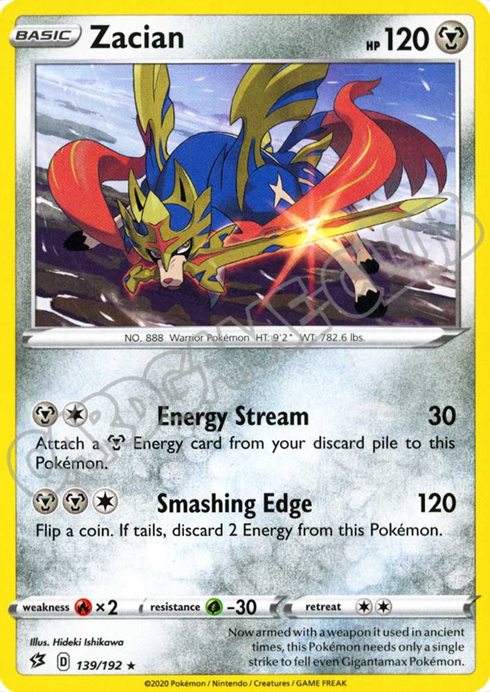 139 / 192 Zacian rara normale (EN)