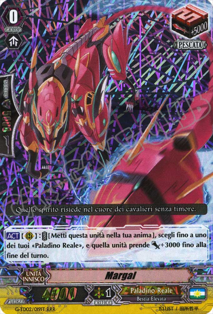 G-TD02-IT019 Margal tripla rara foil (IT) -NEAR MINT-