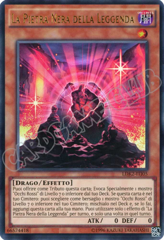 LDK2-ITJ05 La Pietra Nera della Leggenda ultra rara Unlimited (IT) -NEAR MINT-