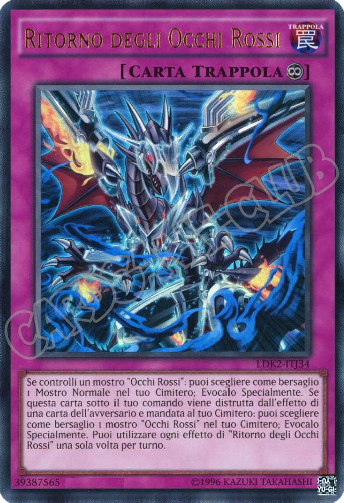 LDK2-ITJ34 Ritorno degli Occhi Rossi ultra rara Unlimited (IT) -NEAR MINT-