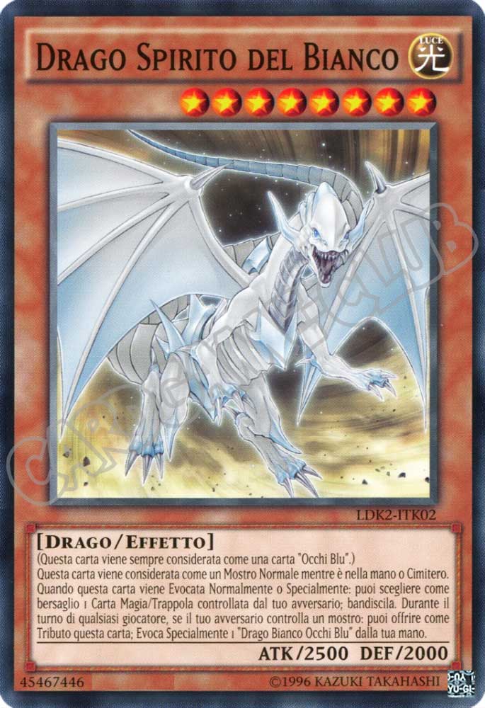 LDK2-ITK02 Drago Spirito del Bianco comune Unlimited (IT) -NEAR MINT-