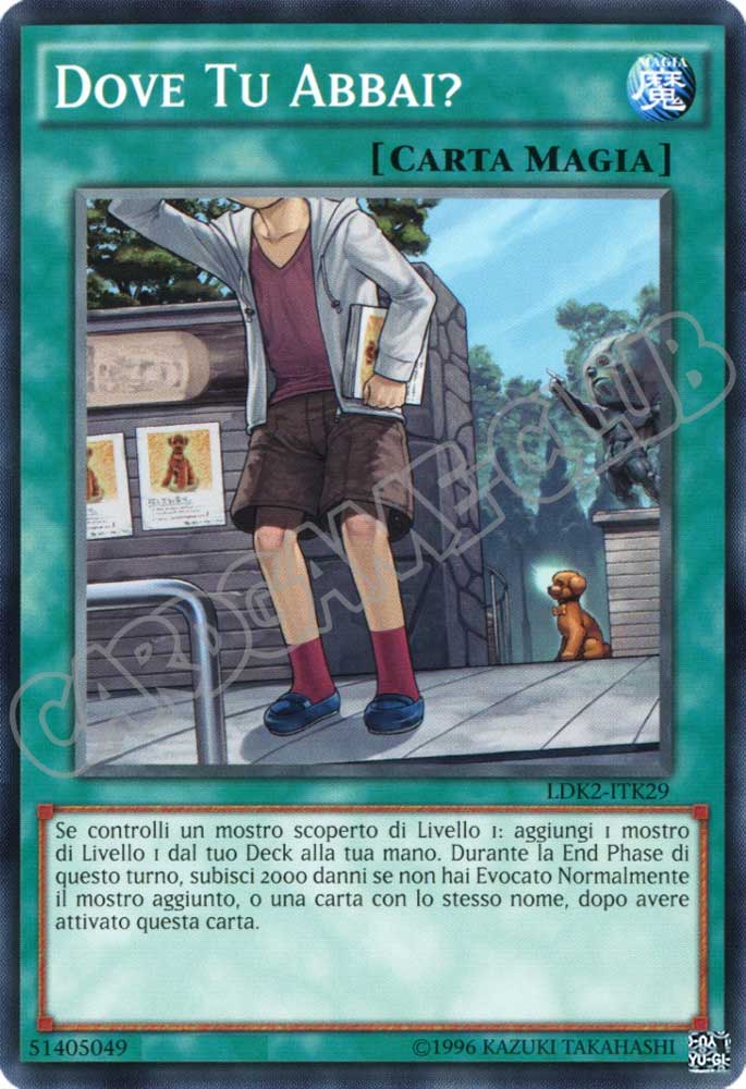 LDK2-ITK29 Dove Tu Abbai? comune Unlimited (IT) -NEAR MINT-