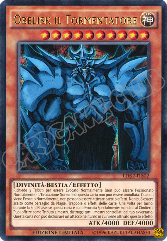 LDK2-ITS02 Obelisk il Tormentatore ultra rara Unlimited (IT) -NEAR MINT-