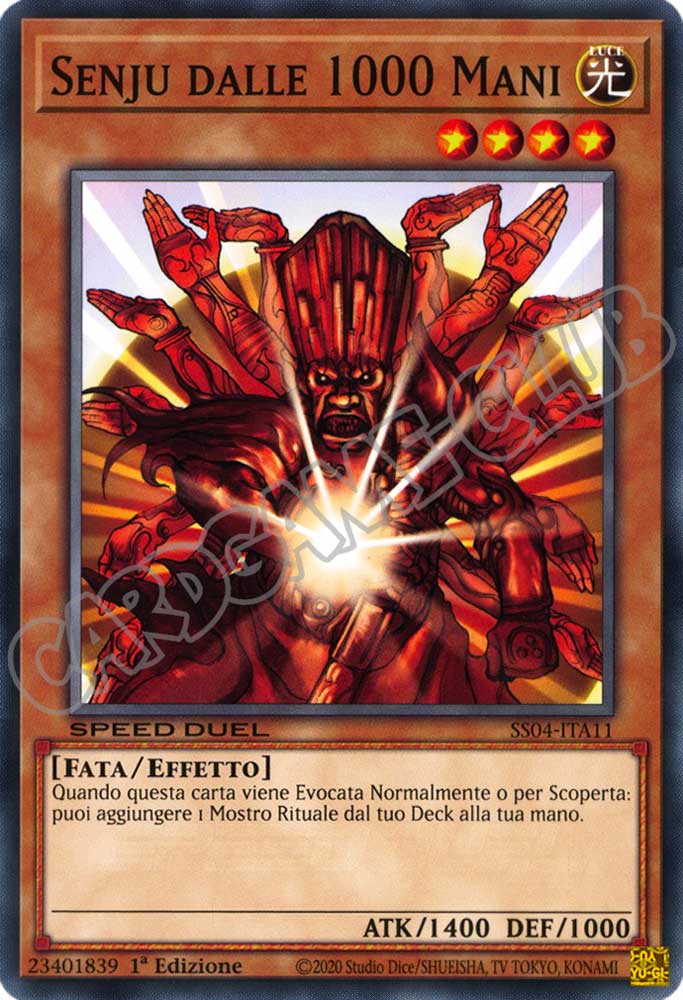 SS04-ITA11 Senju dalle 1000 Mani comune 1a Edizione (IT) -NEAR MINT-