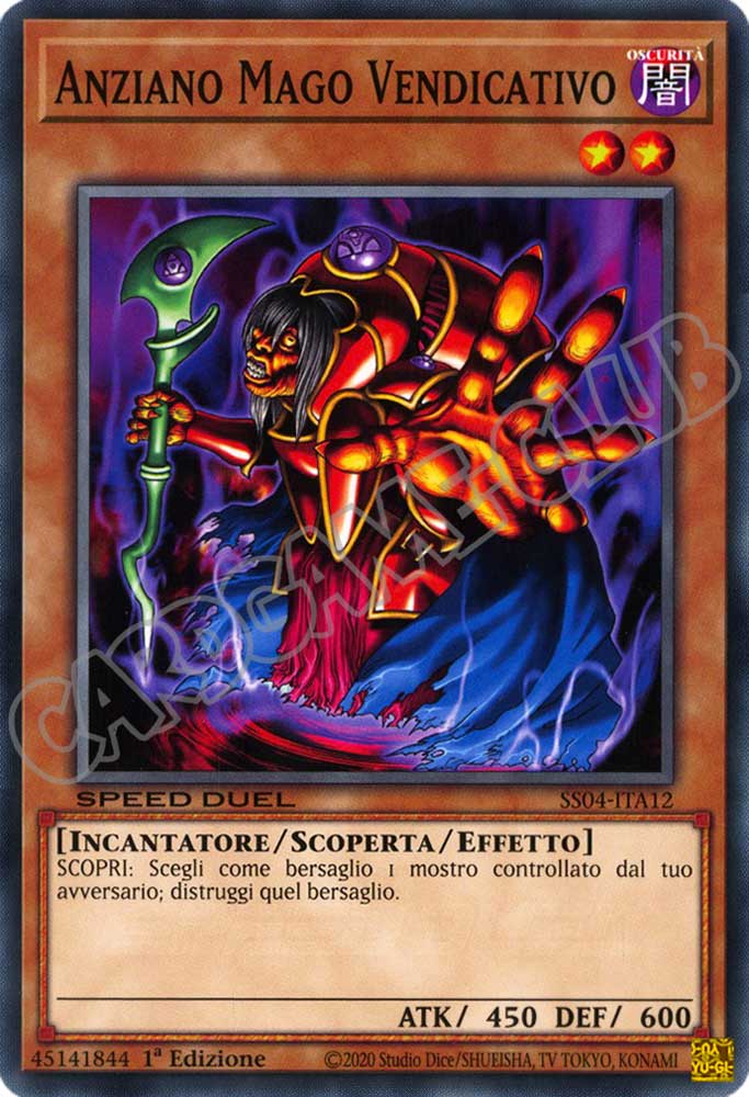 SS04-ITA12 Anziano Mago Vendicativo comune 1a Edizione (IT) -NEAR MINT-