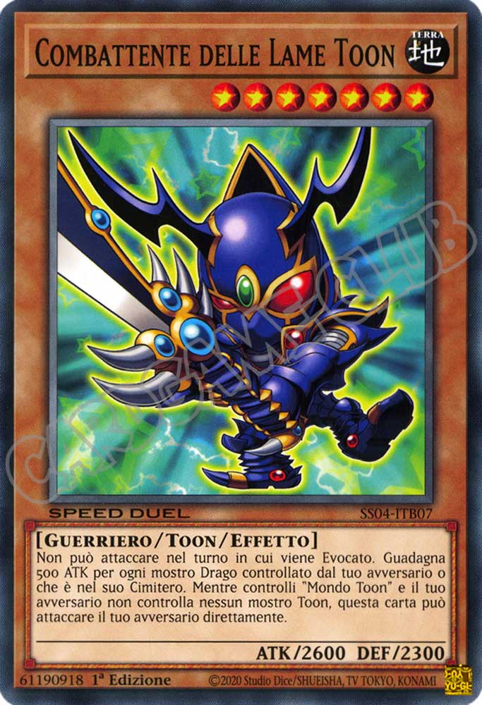 SS04-ITB07 Combattente delle Lame Toon comune 1a Edizione (IT) -NEAR MINT-