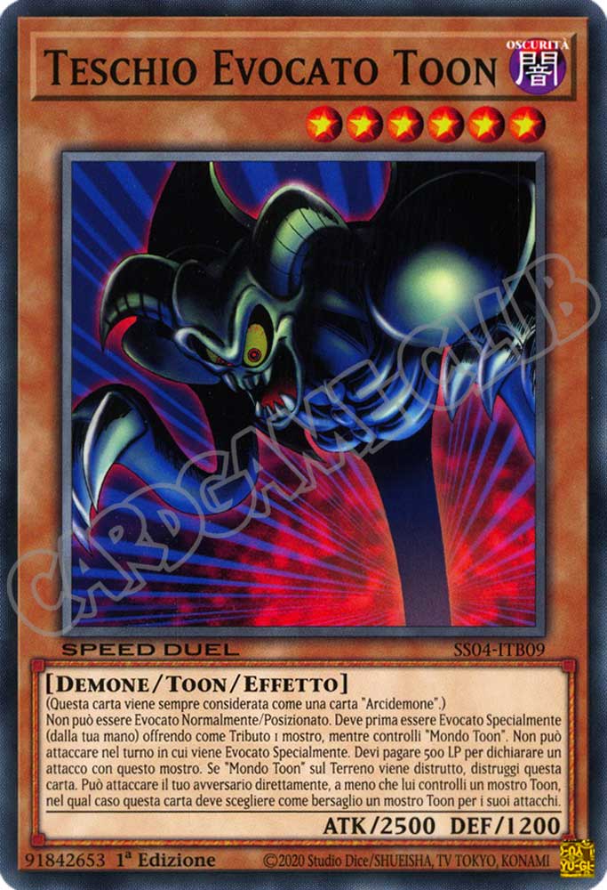 SS04-ITB09 Teschio Evocato Toon comune 1a Edizione (IT) -NEAR MINT-