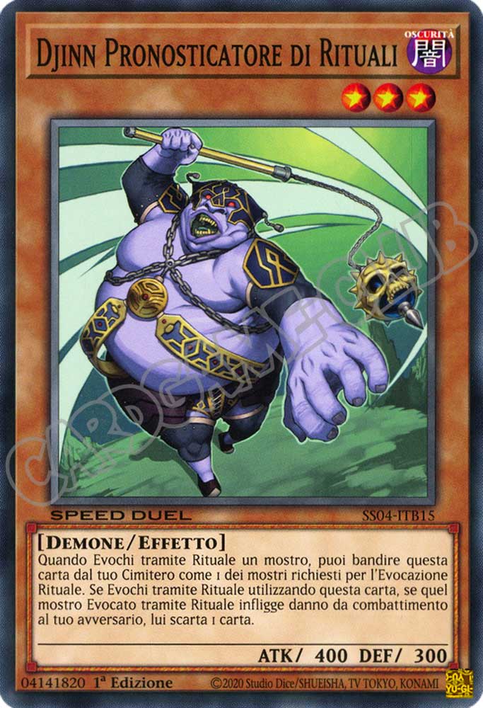 SS04-ITB15 Djinn Pronosticatore di Rituali comune 1a Edizione (IT) -NEAR MINT-
