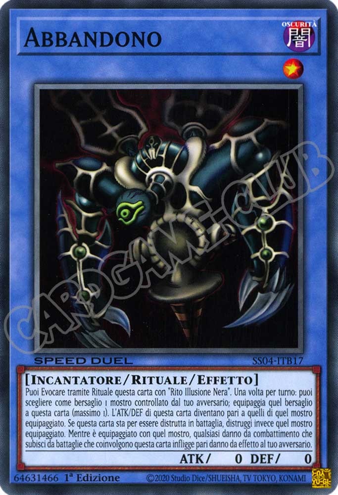 SS04-ITB17 Abbandono comune 1a Edizione (IT) -NEAR MINT-