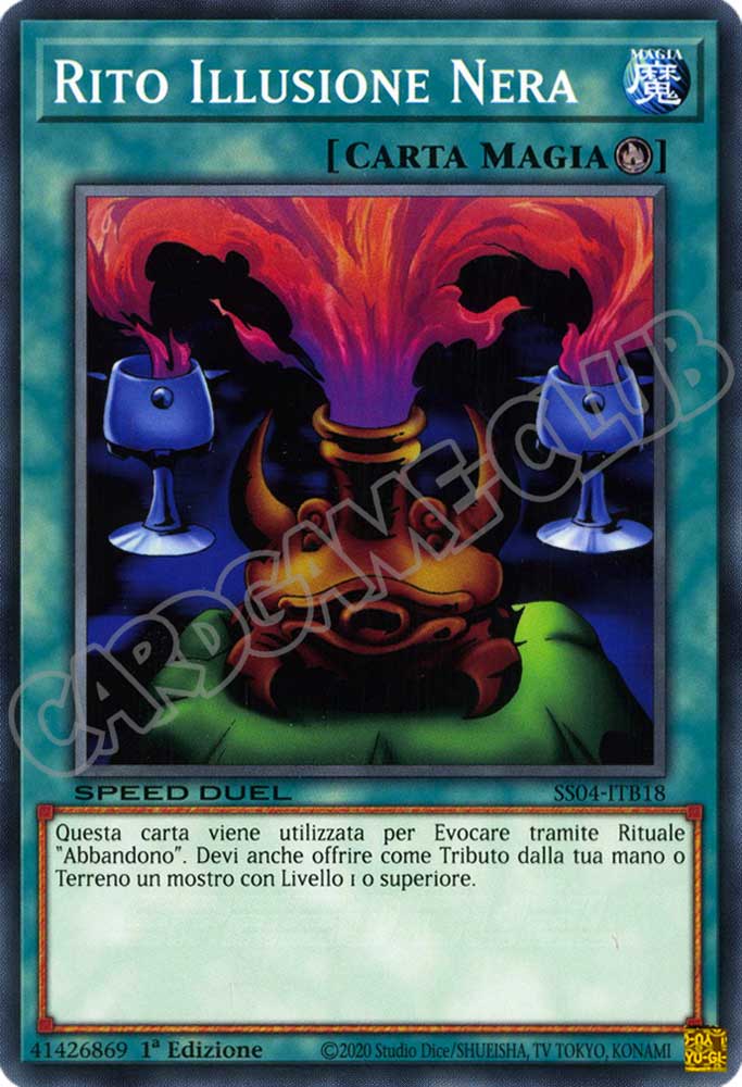 SS04-ITB18 Rito Illusione Nera comune 1a Edizione (IT) -NEAR MINT-