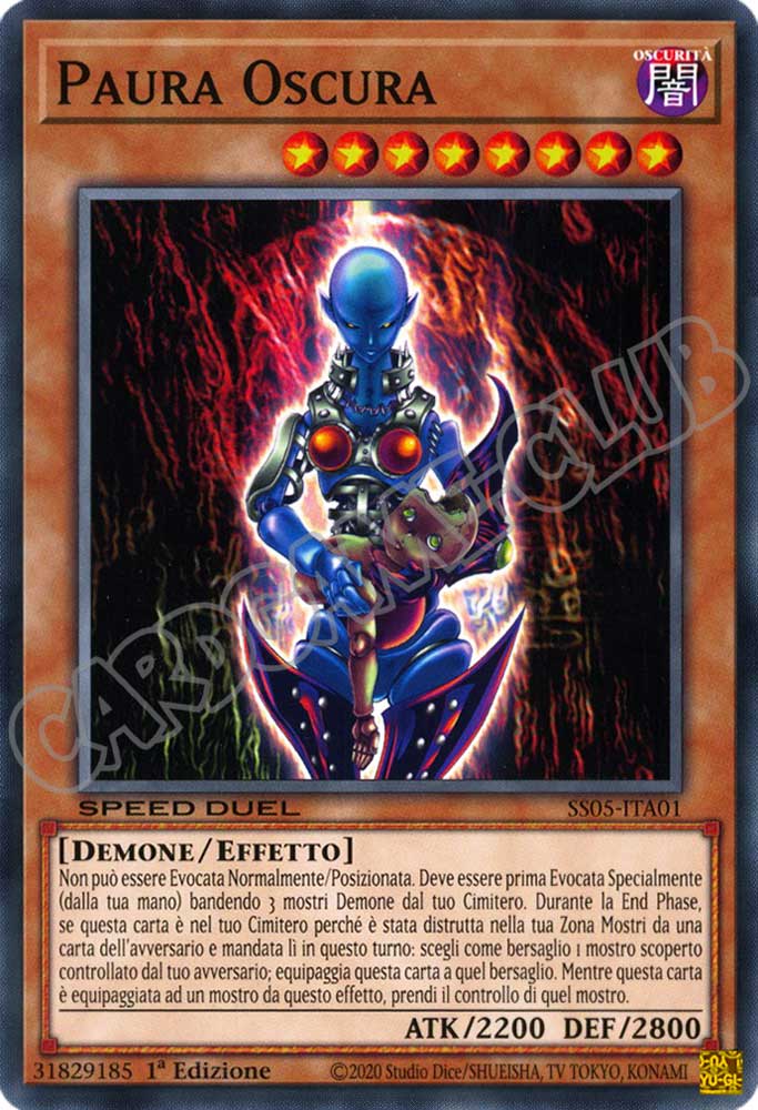 SS05-ITA01 Paura Oscura comune 1a Edizione (IT) -NEAR MINT-
