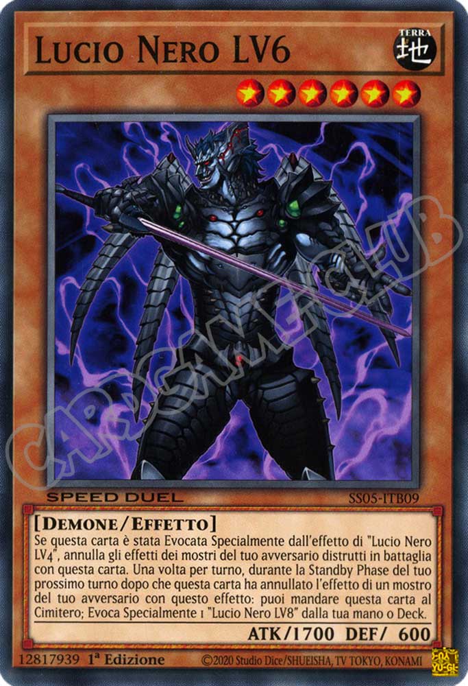 SS05-ITB09 Lucio Nero LV6 comune 1a Edizione (IT) -NEAR MINT-
