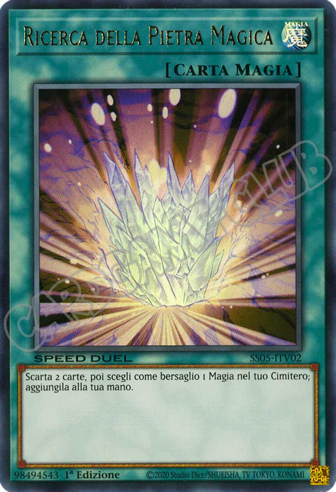 SS05-ITV02 Ricerca della Pietra Magica ultra rara 1a Edizione (IT) -NEAR MINT-